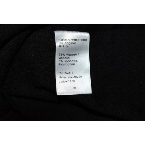 Naked Wardrobe Women's Size XS The NW Long Sleeve Mock Neck Crop Top MLT1503AFA - Picture 6 of 8